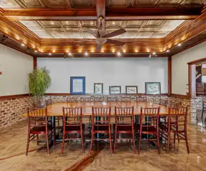 A private dining area for up to 20