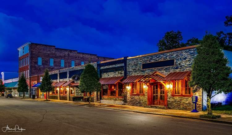 The beautiful front of our restaurant and the different areas for dining