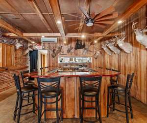 Surf & Turf Bar with 12 bar height seats