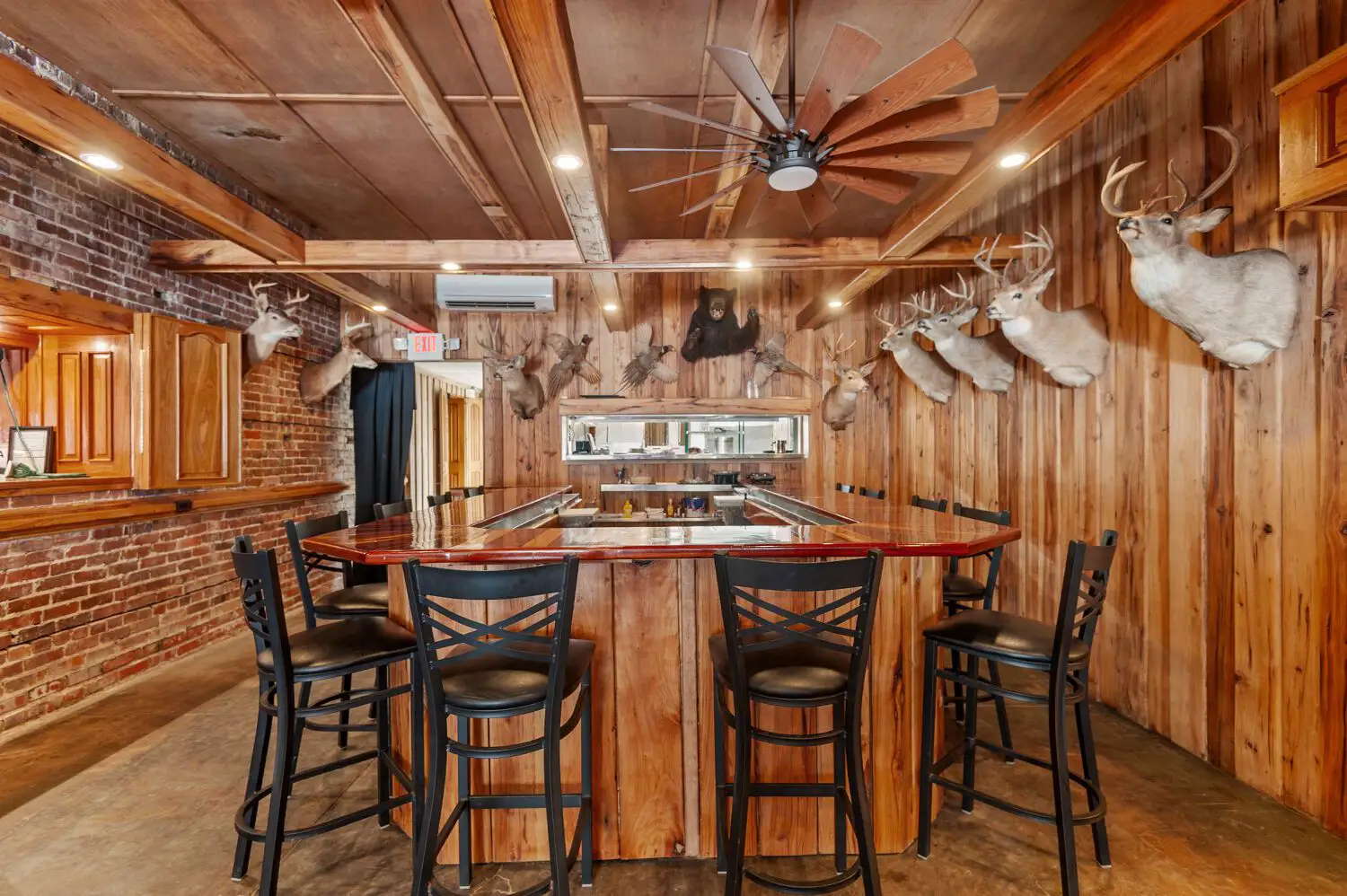 Surf & Turf Bar with 12 bar height seats