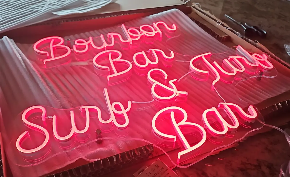 First Ever Surf & Turf Bar, 14 seat bar that offers local steam oysters and Cut to Size best Ribeye and Filet Mignon  around!